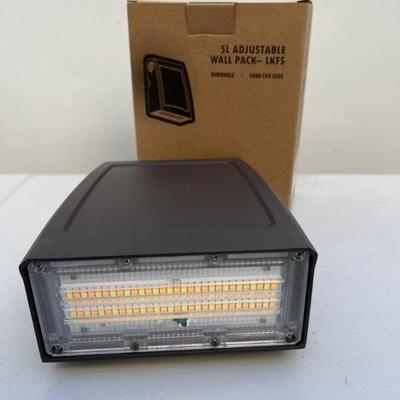 Eight Dimmable 5L Adjustable Wall Pack Lights –Contractor Lighting Lot
