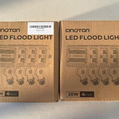 8 Cinoton LED Floodlights - New in Two 4 Pak Boxes