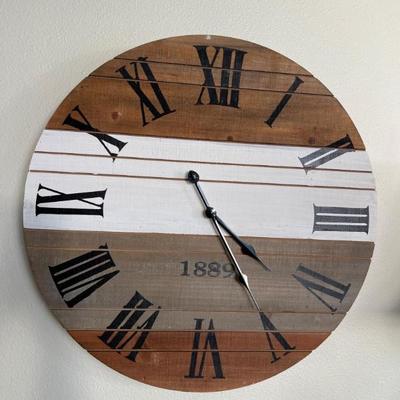 Farmhouse Spool Wall Clock