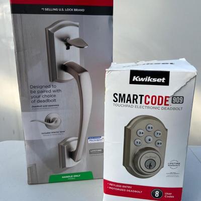 Kwikset Handle & SmartCode Deadbolt – Keyless Entry Set