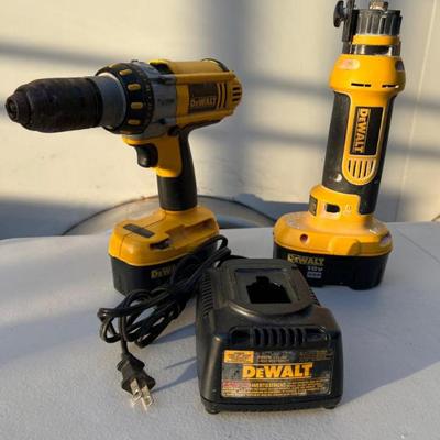 Pair of DeWalt Cordless Hand Tools – Drill & Driver