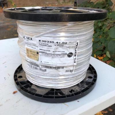 1000 Feet of Carol Prysmian 18 AWG Communication Cable – 4-Conductor U	