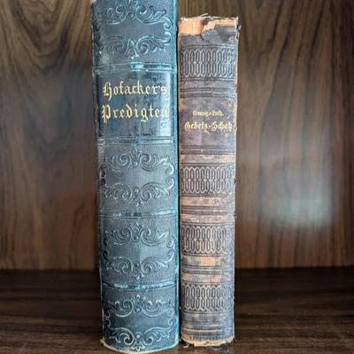 German Sermon And Hymn Books c. 1868 & 1903