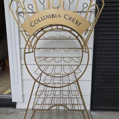 Columbia Crest Turkey-Shaped Metal Wine Rack – Winery Advertising Display Stand
