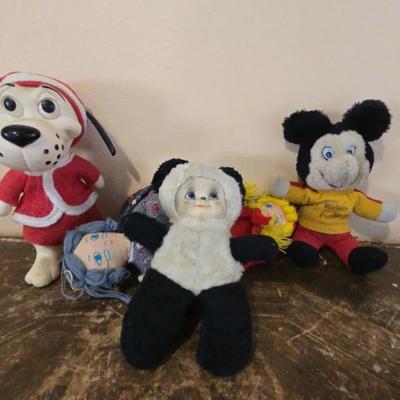 Mid Century Plush Dolls/Animals
