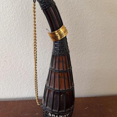 Mid Century Costa Brava Spain “Brandy” Bottle – Wicker Wrapped
