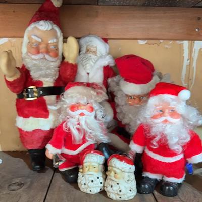 Vintage Santa Claus Figure Collection – Mixed Styles