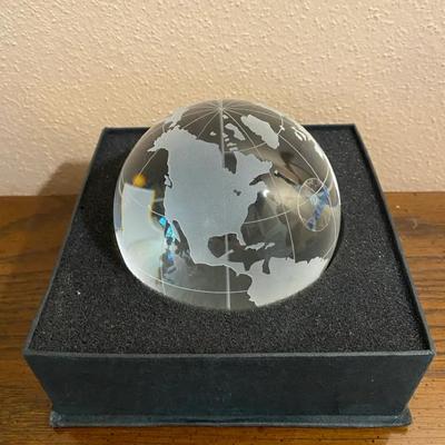 Etched Glass Globe "Prism"