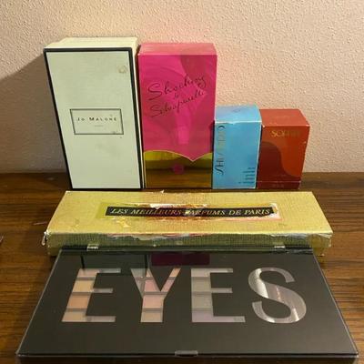 Perfume & Beauty Lot – Jo Malone, Schiaparelli, Shiseido, Sophia, and Eye Palette
