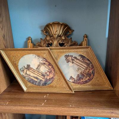 Wall Sconces & Other Gold-Tone Decor 1960s-1970s