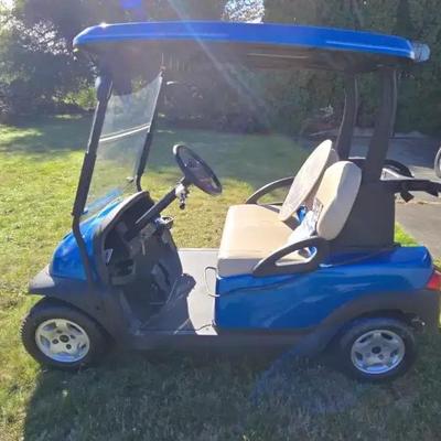 Seattle Seahawks Custom Club Car Golf Cart

