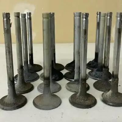 16 Vintage Automotive Engine Valves – Salvaged Metal Components