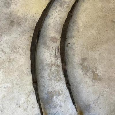 Pair of Vintage Automotive Leaf Springs – For Parts or Restoration
