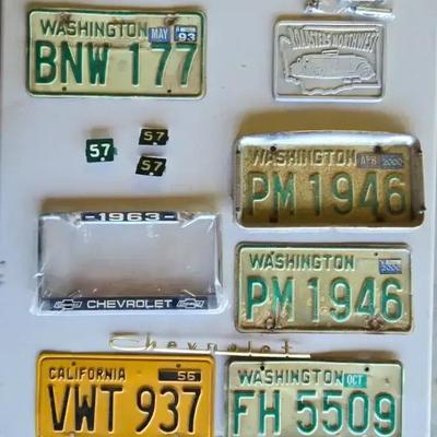 20th Century License Plates 