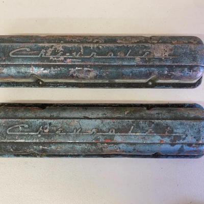 Pair of Vintage Chevrolet Script Valve Covers
