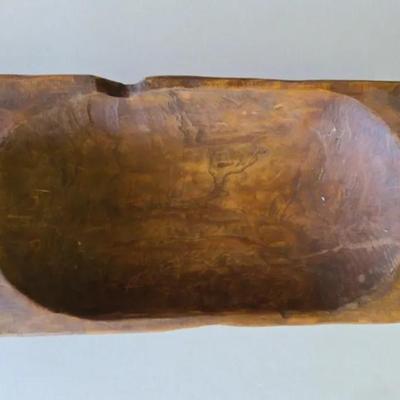 Wooden Dough Bowl 