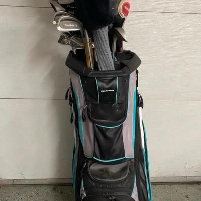 Mixed Golf Club Set – TaylorMade, Grand Slam & PowerBilt Clubs with Bag

