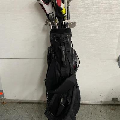 Modern Golf Clubs with Cobra, TaylorMade & Chip-In Irons – Includes Carry Bag
