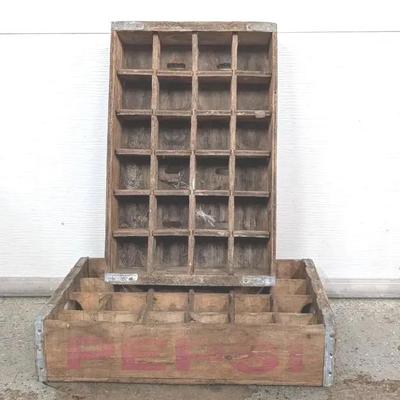 Vintage Wooden Pepsi Crates 