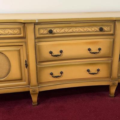 Vintage Wood Heavy Dresser - 80x34x23"