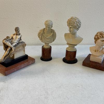6 Piece Greek / Roman Mini Statue Lot