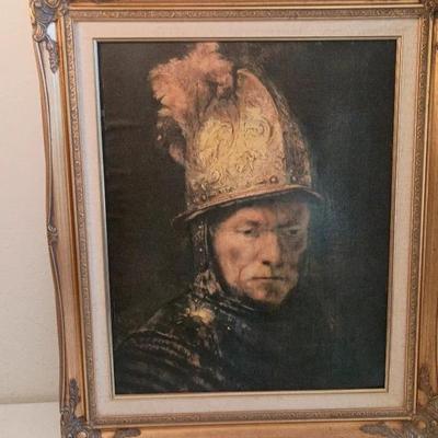 Rembrandt The Man With A Golden Helmet Framed Print 22x26