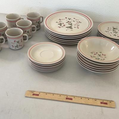 Vintage Newcor Stoneware “Strawberry Patch” Dinnerware Set