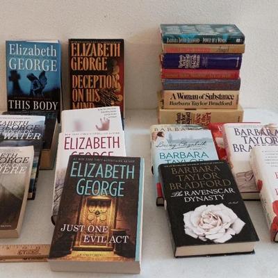 Novels - Elizabeth George, Barbara Taylor Bradford 