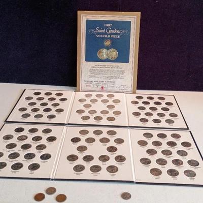 Coins - 10K Coin, State Quarters, Silver Dime, Wheat Pennies