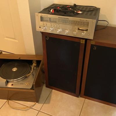 Empire 208 Turntable, Marantz Reciever Model 2238B, & AR-3A Speakers 