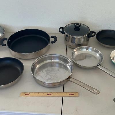 Cookware Lot - Cooks Essentials, Walfgang Puck, Green Pan
