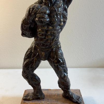 Large 19” Adolpho Robles Farnese Hercules Style Sculpture