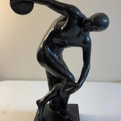 Large 18” Discobulus Disc Thrower Statue 