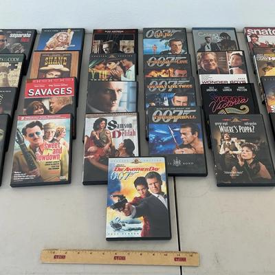 DVD Lot 6 - James Bond, Schindlers List, Seperate Lies