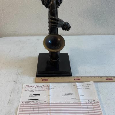 Saxaphone Player Resin 13" Sculpture