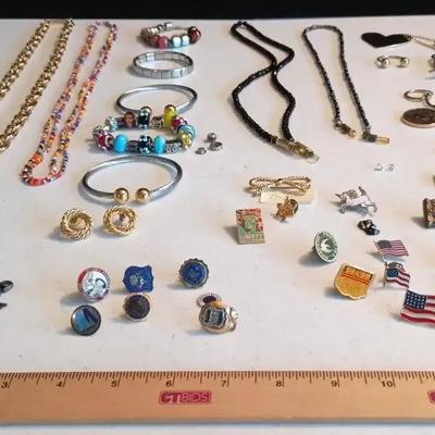 Costume Jewelry - Charm Bracelets, NYC Pins, Trifari, Geneva, Secretariat+++