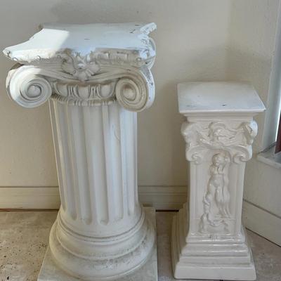 Small & Medium Ceramic? Decorative Columns 25inch & 18inch