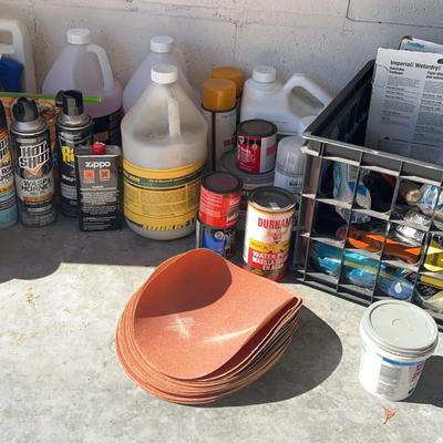 Garage Lot - Pesticides, Paint Supplies, & Grinder Pads