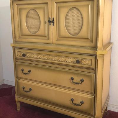 Vintage 8 Drawer Hutch Dresser - 42x54x21"