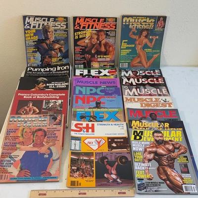 21 Weightlifter Health Magazine Lot Weider Columbu Lundgren