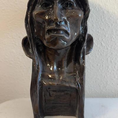 10” Tall The Savage Frederic Remington Replica Statue