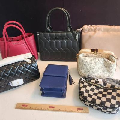 7pc Women's Purses/Bags & Wallets - Milanchiva, Mali+Lili, NewBella