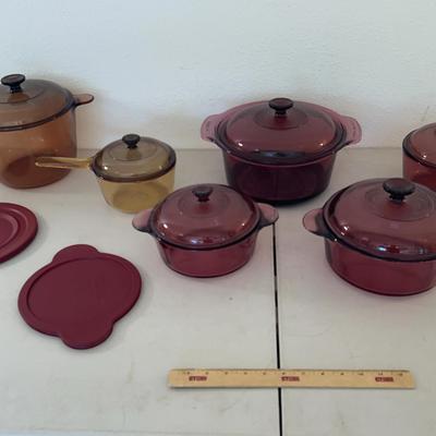 Visions Cookware - Purple & Brown 12pc+