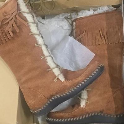 Suede Leather moccasin size 8 