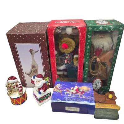 Christmas decor including  Radko