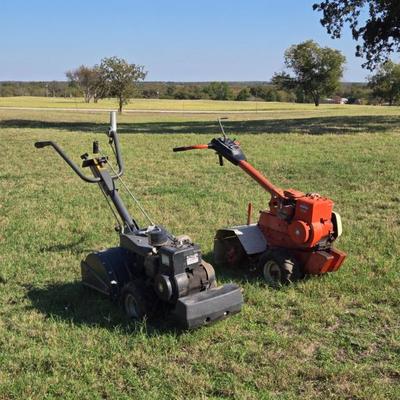 50 and 7.5 hp tillers not tested