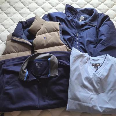 (2) Lightweight Men's Jackets and (2) Vests