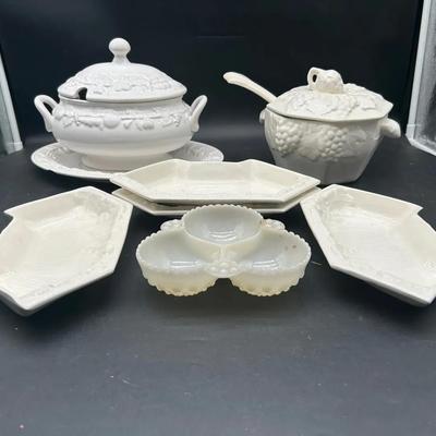 Lovely White Tabletop Entertaining Pieces 