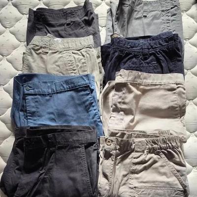 (8) Pairs of Men's Shorts- Eddie Bauer, Columbia, Izod