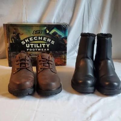(2) Pairs of Men's Shoes - Totes, Skechers